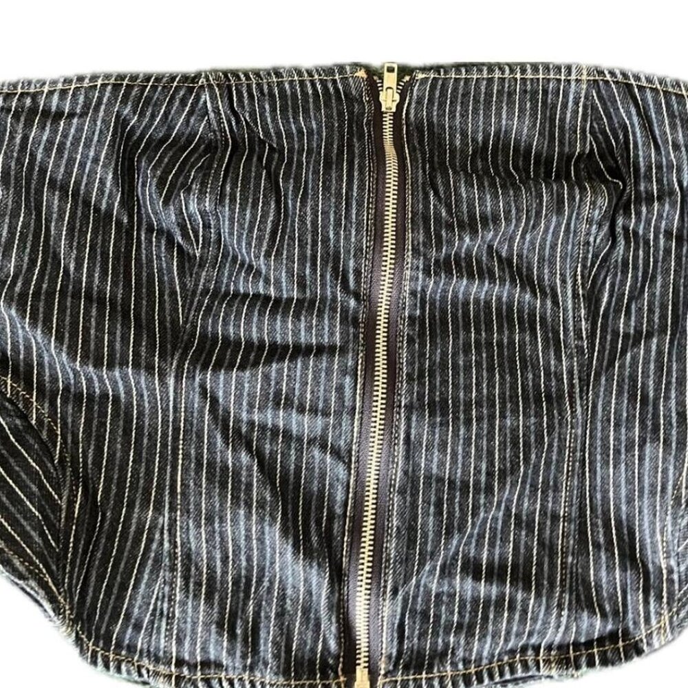 forever 21 denim corset top #corsettop